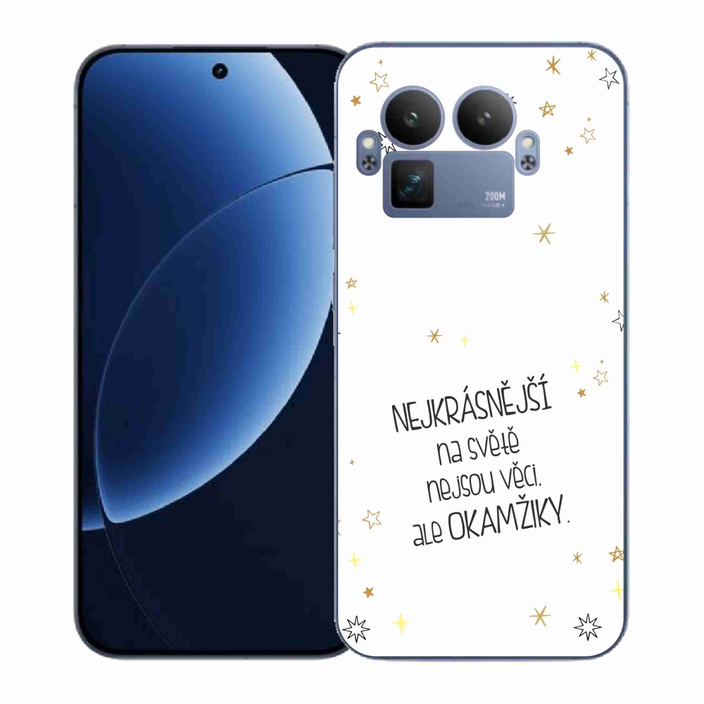 Gelový kryt mmCase na Realme GT 8 Pro - citát 4 bílé pozadí