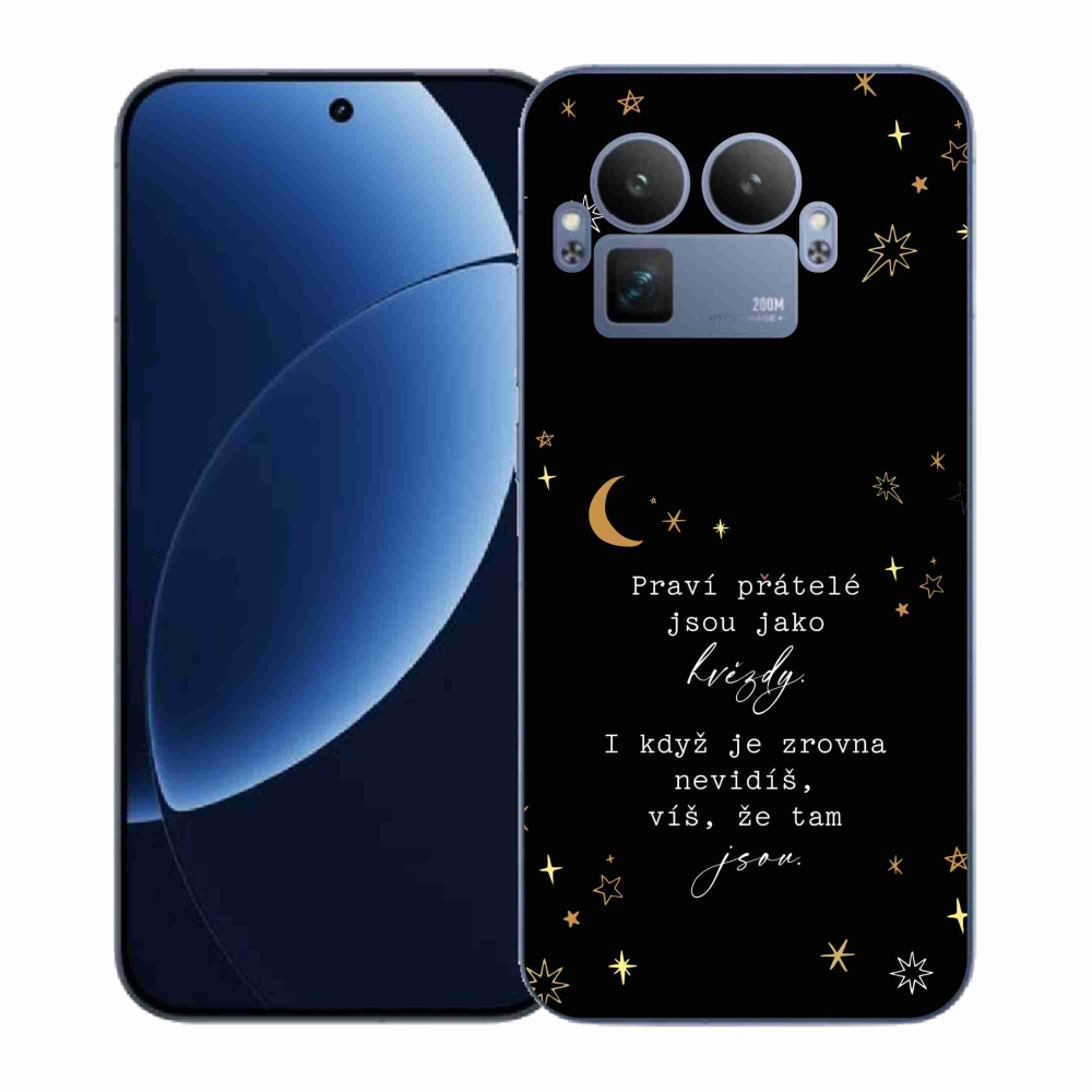 Gelový kryt mmCase na Realme GT 8 Pro - citát 6 černé pozadí