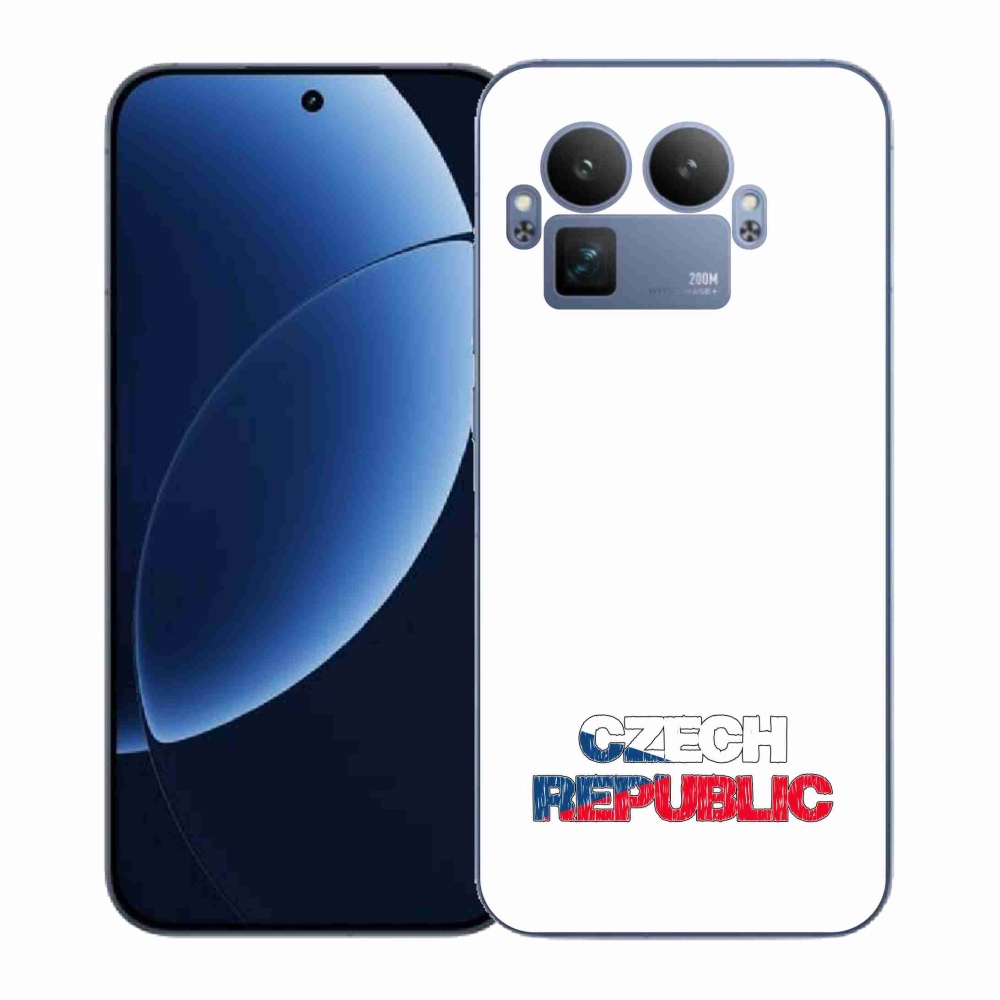Gelový kryt mmCase na Realme GT 8 Pro - Czech Republic bílé pozadí