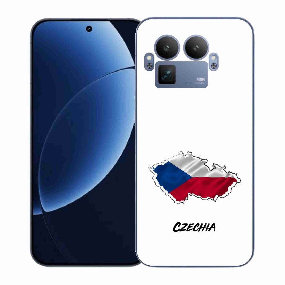 Gelový kryt mmCase na Realme GT 8 Pro - Czechia bílé pozadí