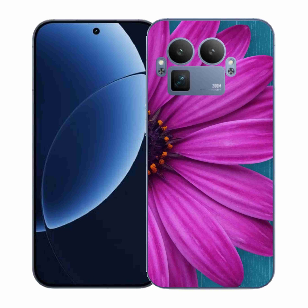 Gelový kryt mmCase na Realme GT 8 Pro - fialová kopretina