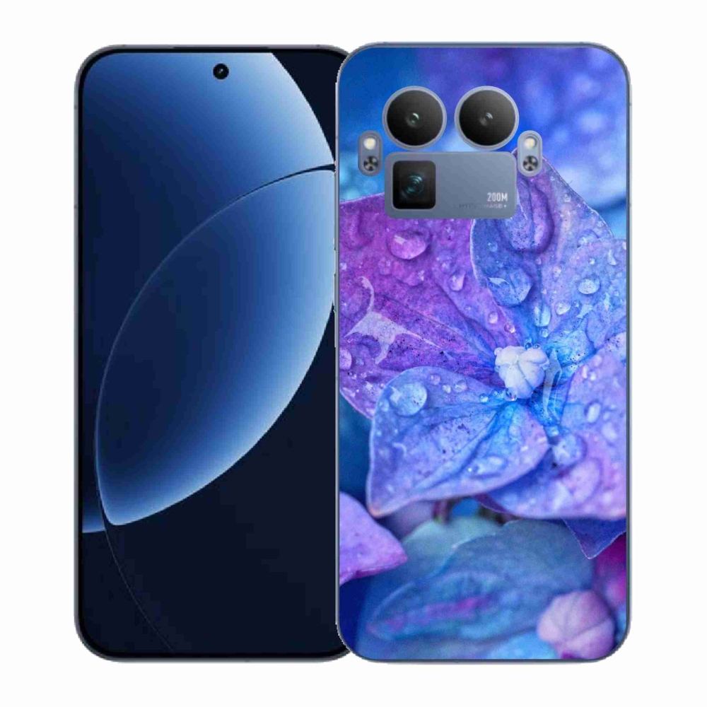 Gelový kryt mmCase na Realme GT 8 Pro - fialový květ