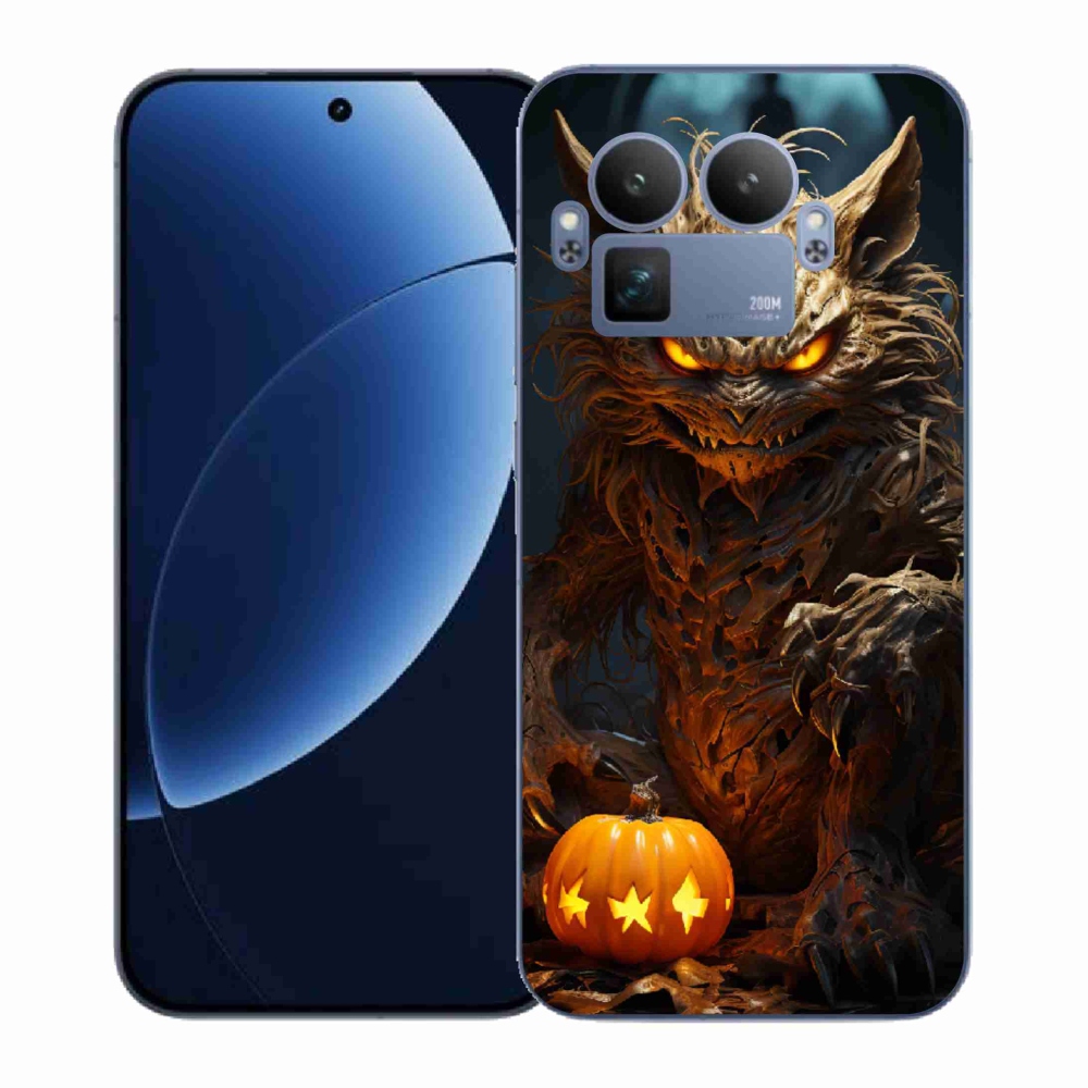 Gelový kryt mmCase na Realme GT 8 Pro - halloweenská příšera