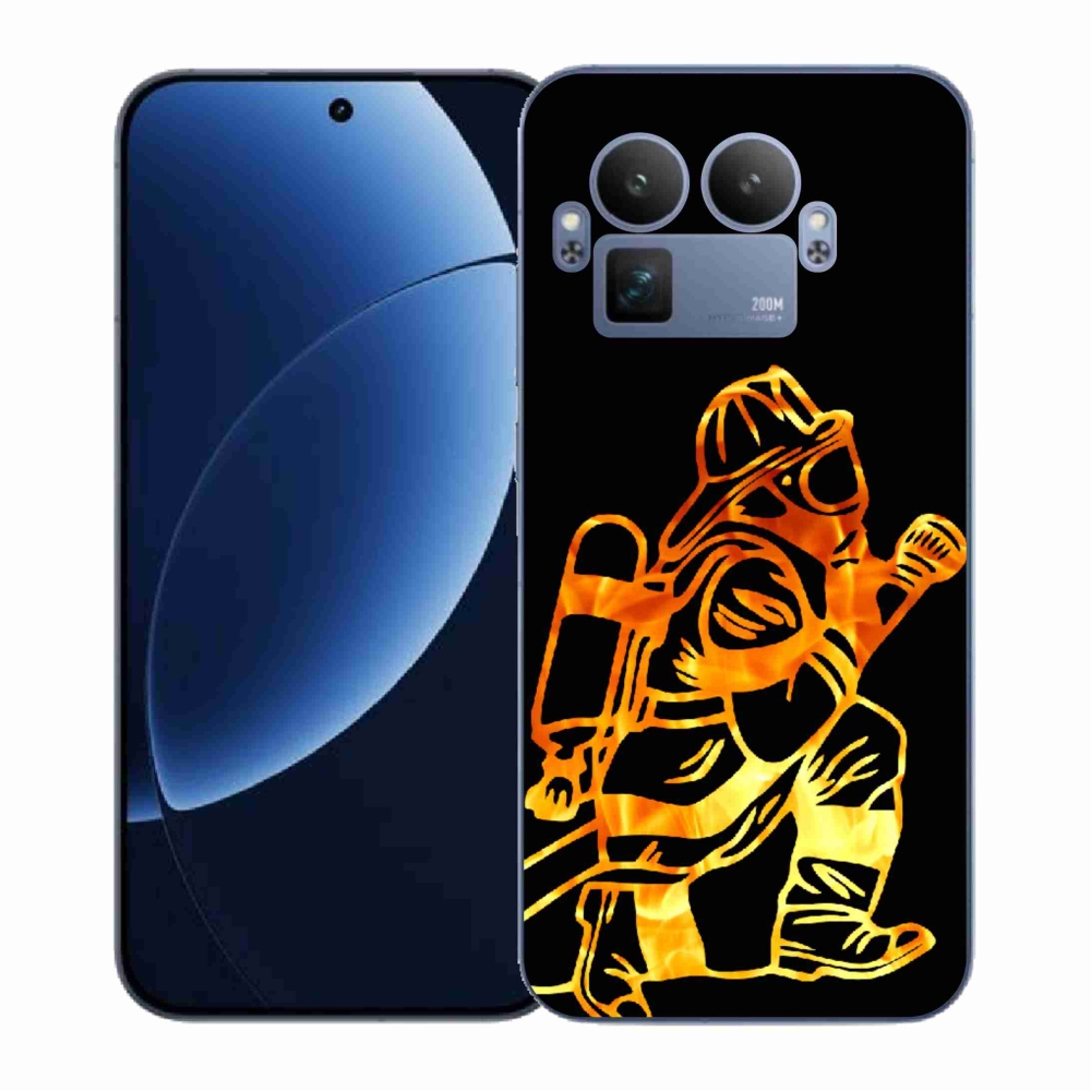 Gelový kryt mmCase na Realme GT 8 Pro - hasič 1