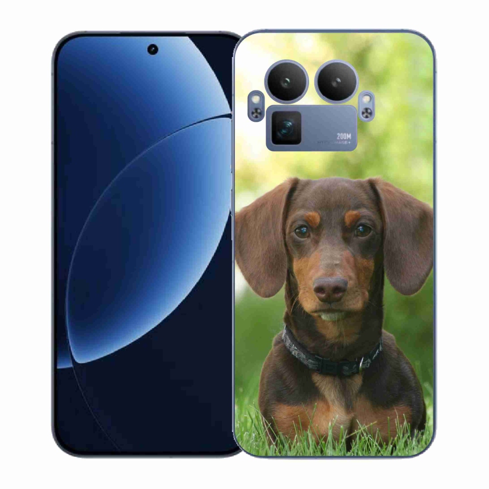 Gelový kryt mmCase na Realme GT 8 Pro - hnědý jezevčík