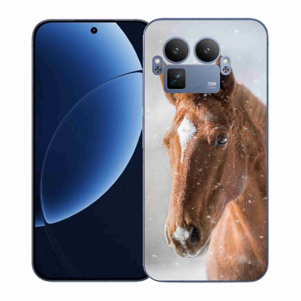 Gelový kryt mmCase na Realme GT 8 Pro - hnědý kůň 2