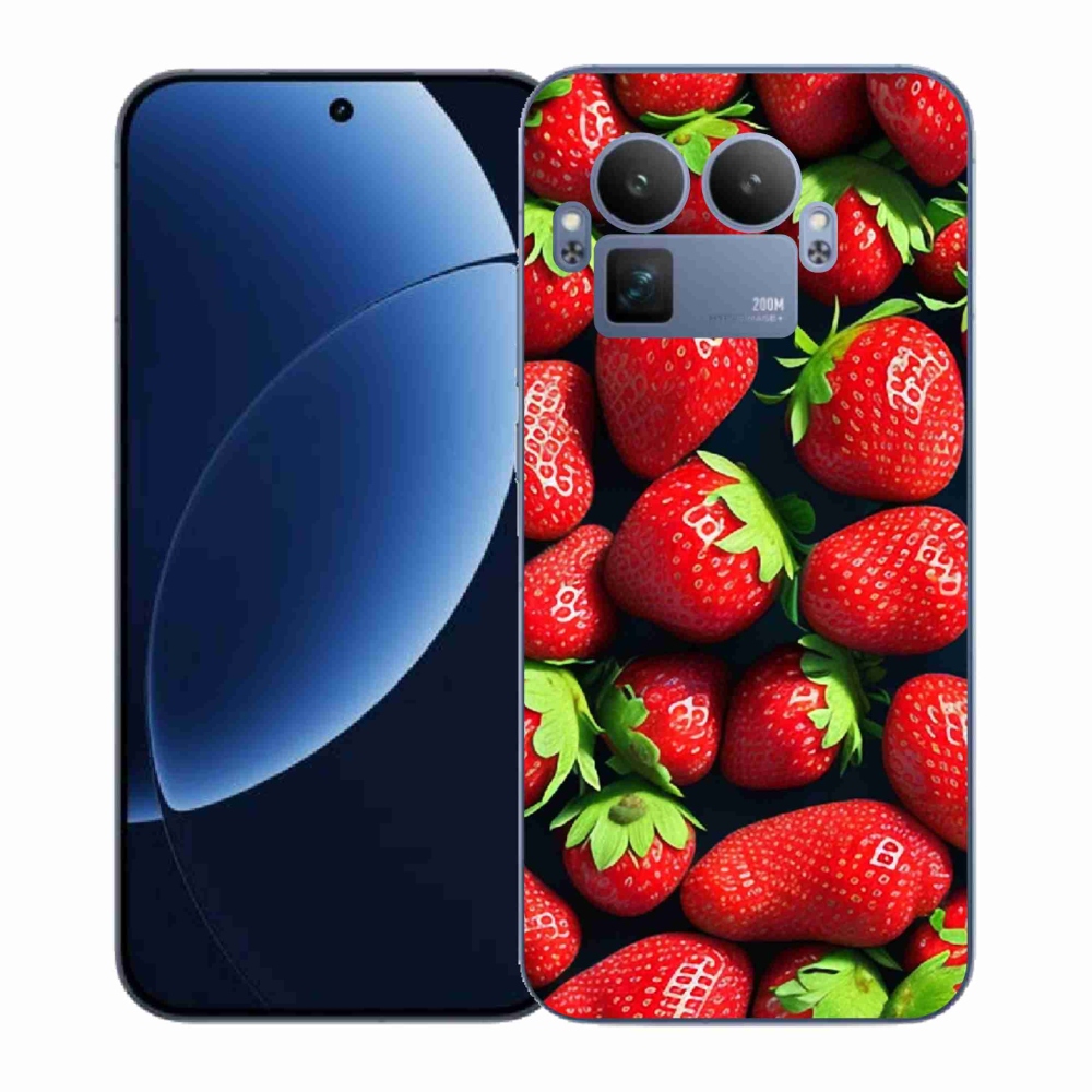 Gelový kryt mmCase na Realme GT 8 Pro - jahody