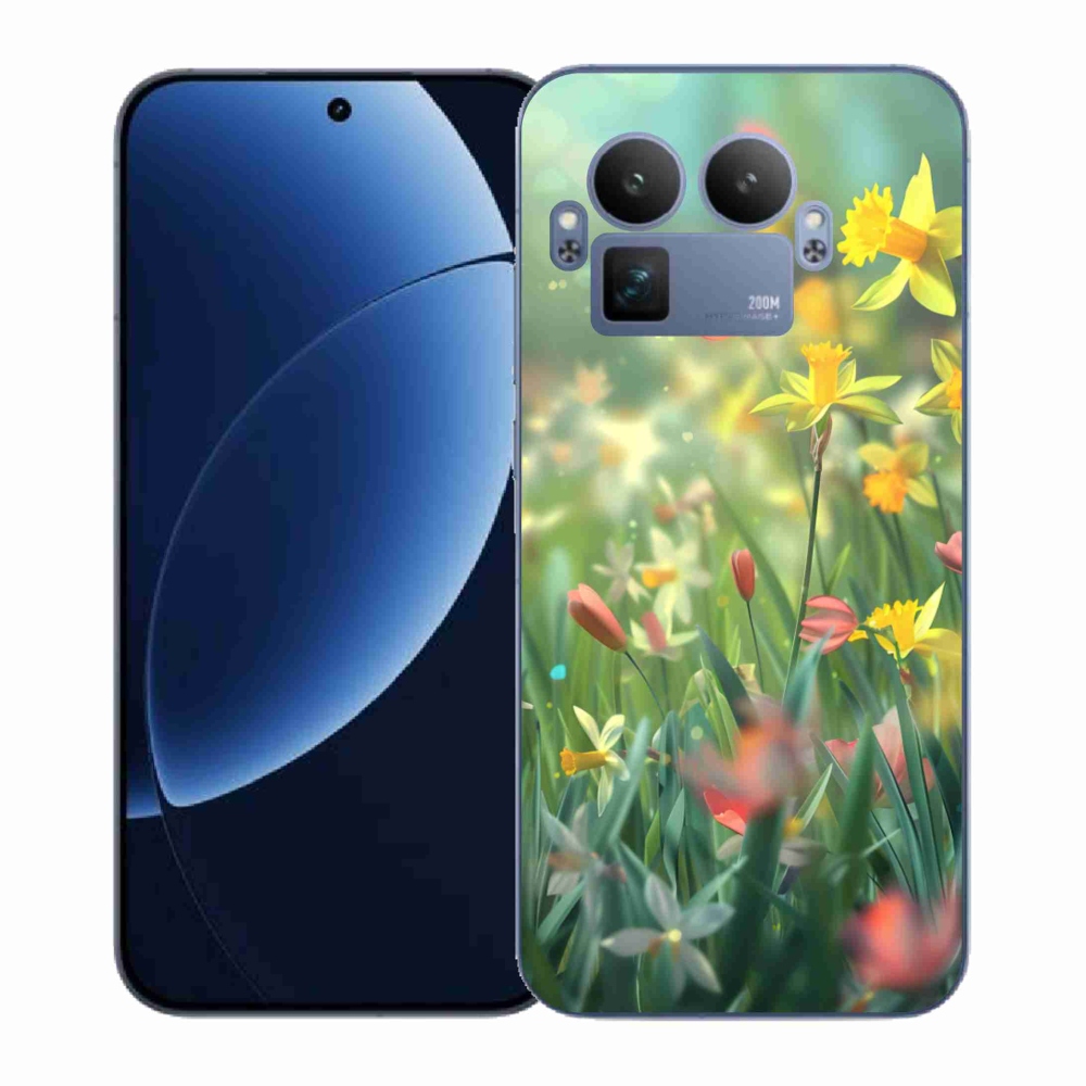 Gelový kryt mmCase na Realme GT 8 Pro - jarní květy