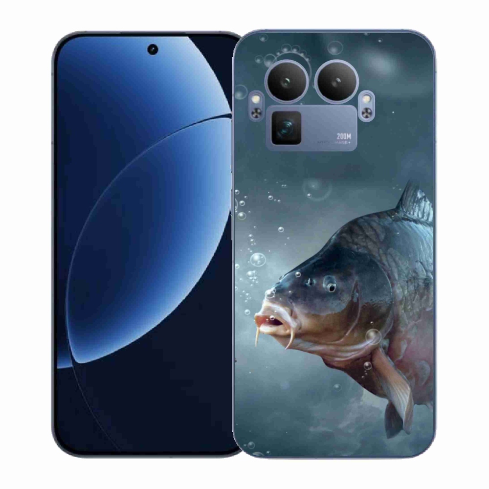 Gelový kryt mmCase na Realme GT 8 Pro - kapr a bublinky