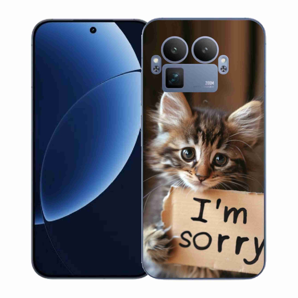 Gelový kryt mmCase na Realme GT 8 Pro - kočíčí omluva