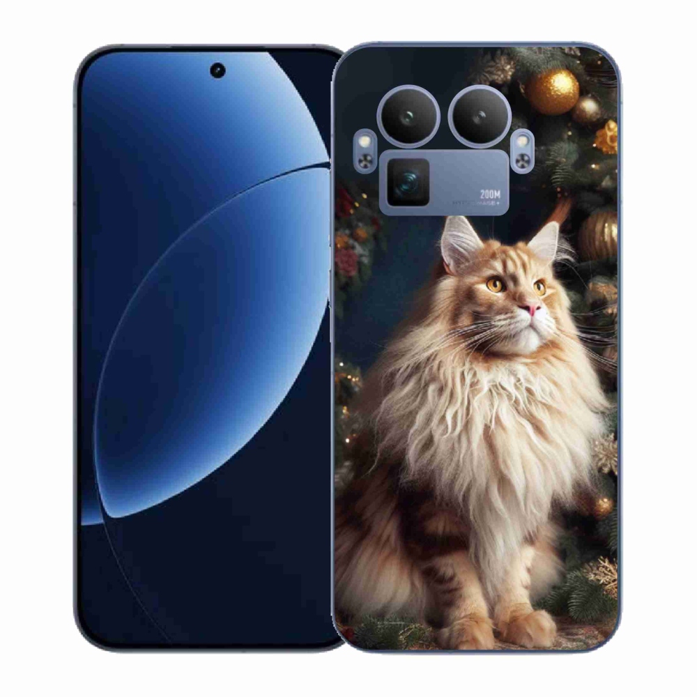Gelový kryt mmCase na Realme GT 8 Pro - kočka u stromku