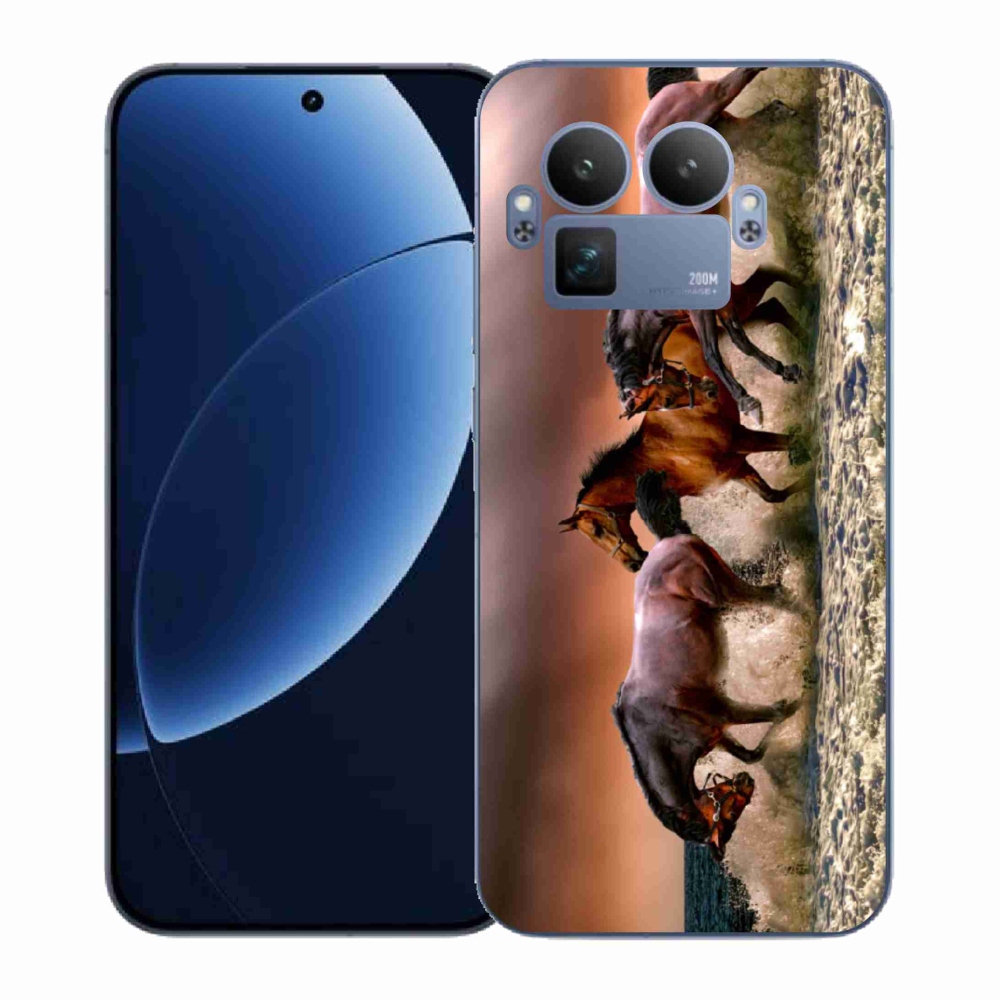Gelový kryt mmCase na Realme GT 8 Pro - koně 1