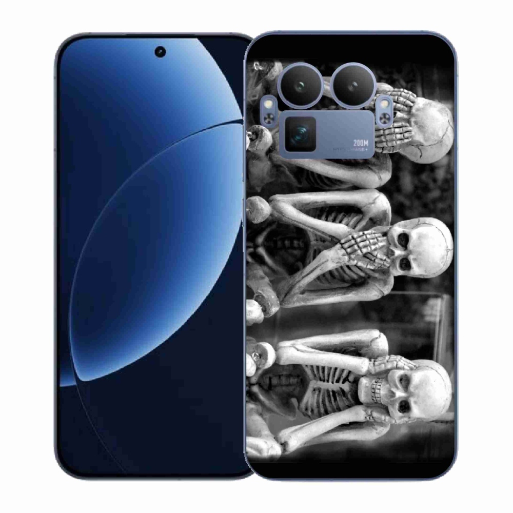 Gelový kryt mmCase na Realme GT 8 Pro - kostlivci