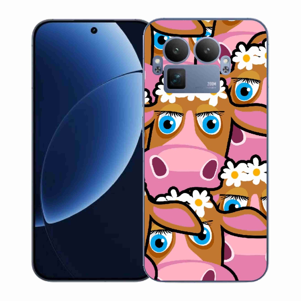 Gelový kryt mmCase na Realme GT 8 Pro - kreslené kravičky