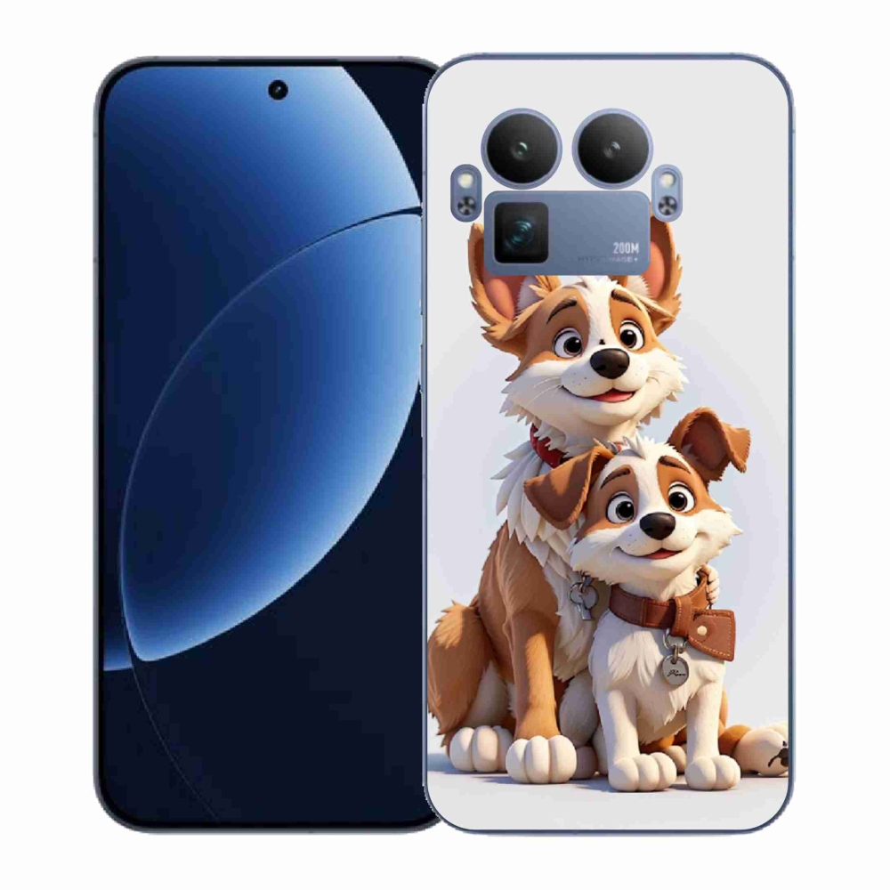 Gelový kryt mmCase na Realme GT 8 Pro - kreslení psi