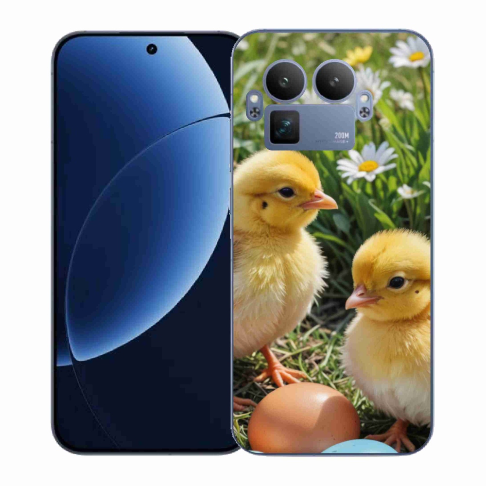 Gelový kryt mmCase na Realme GT 8 Pro - kuřátka