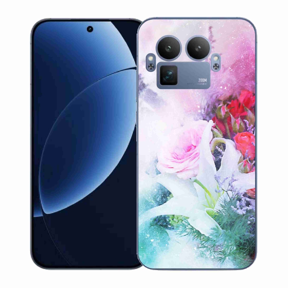 Gelový kryt mmCase na Realme GT 8 Pro - květiny 4