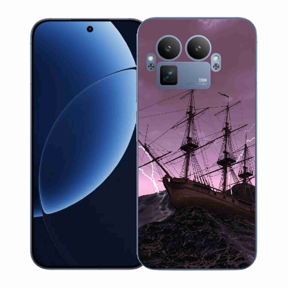 Gelový kryt mmCase na Realme GT 8 Pro - loď v bouři