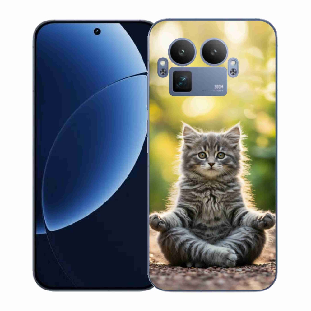 Gelový kryt mmCase na Realme GT 8 Pro - meditující kotě