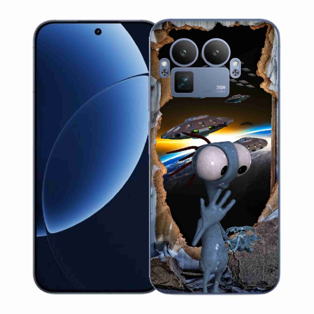 Gelový kryt mmCase na Realme GT 8 Pro - mimozemšťan