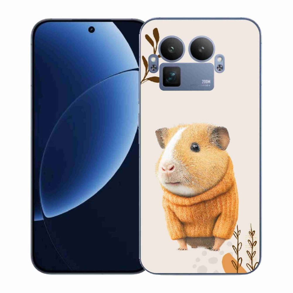 Gelový kryt mmCase na Realme GT 8 Pro - morče ve svetru