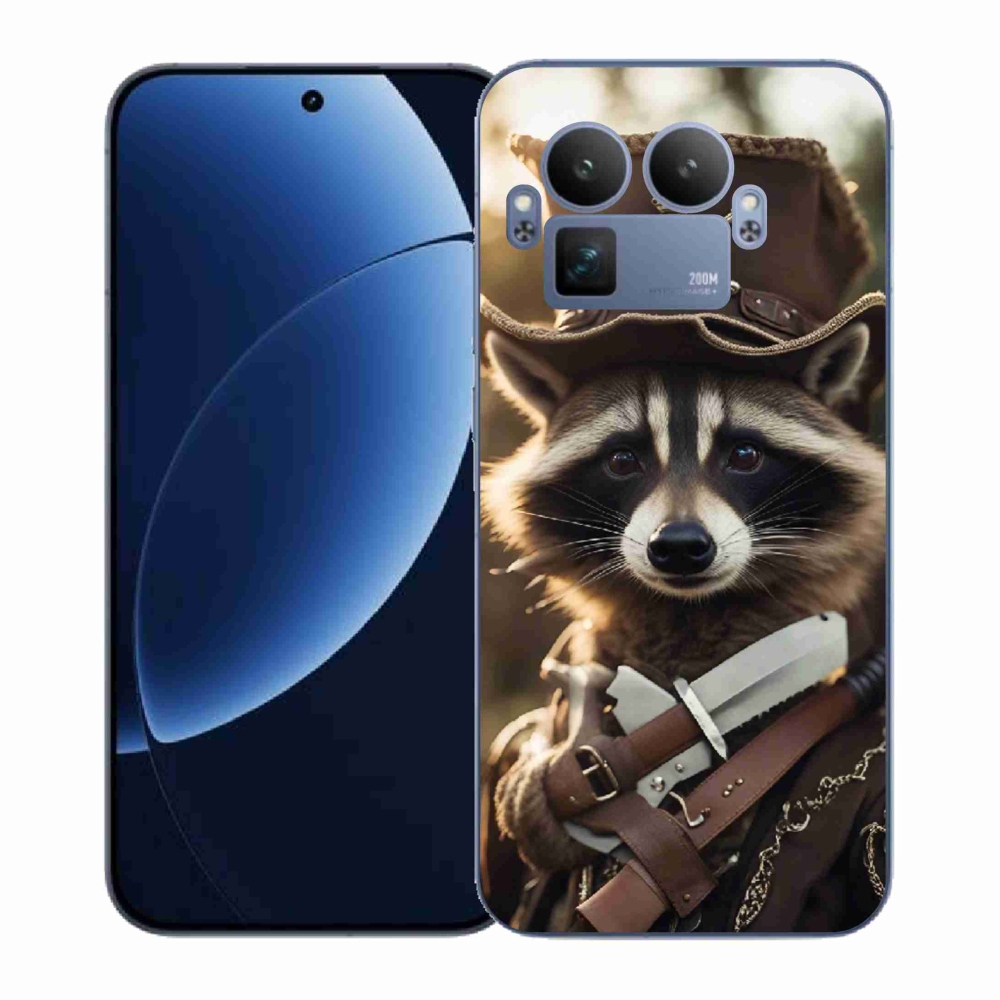 Gelový kryt mmCase na Realme GT 8 Pro - mýval v uniformě