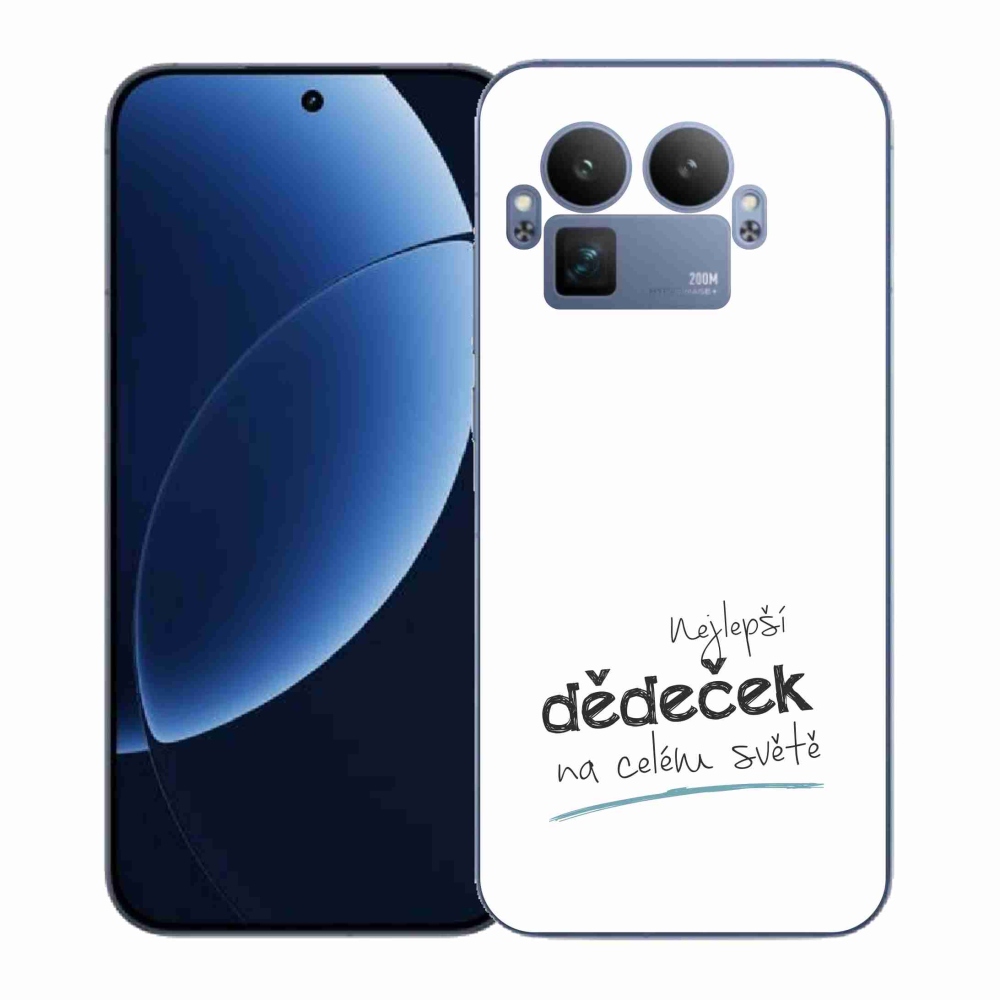 Gelový kryt mmCase na Realme GT 8 Pro - nejlepší dědeček 3 bílé pozadí