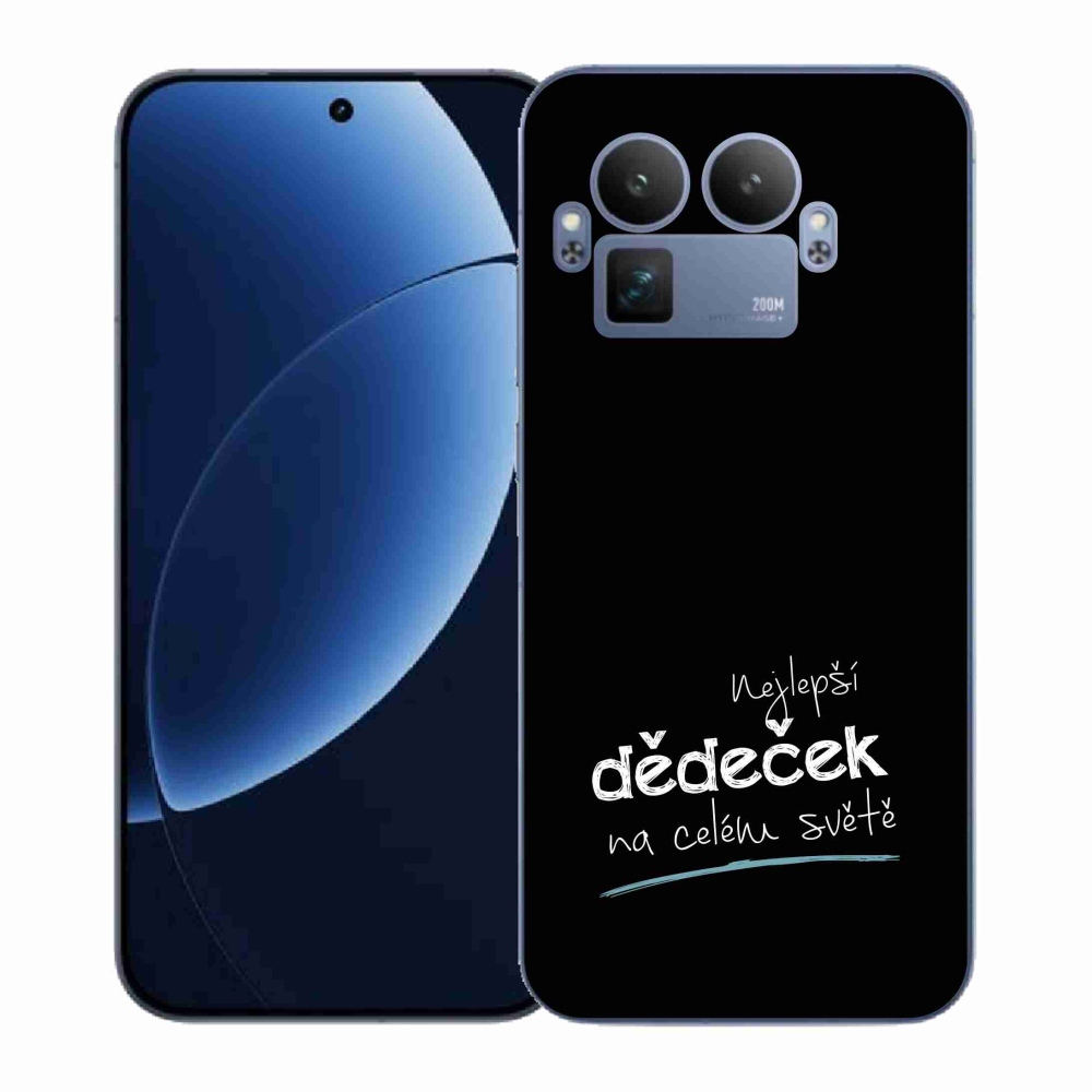 Gelový kryt mmCase na Realme GT 8 Pro - nejlepší dědeček 3 černé pozadí