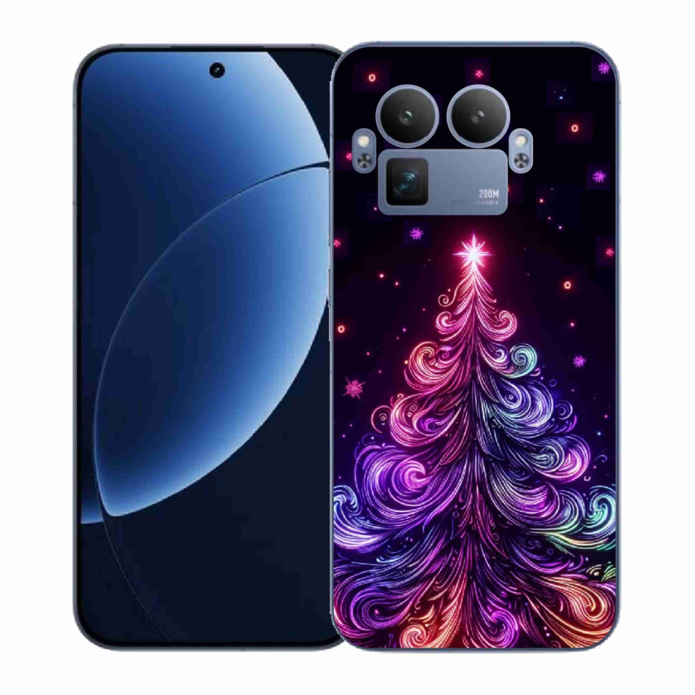 Gelový kryt mmCase na Realme GT 8 Pro - neonový vánoční stromek 1