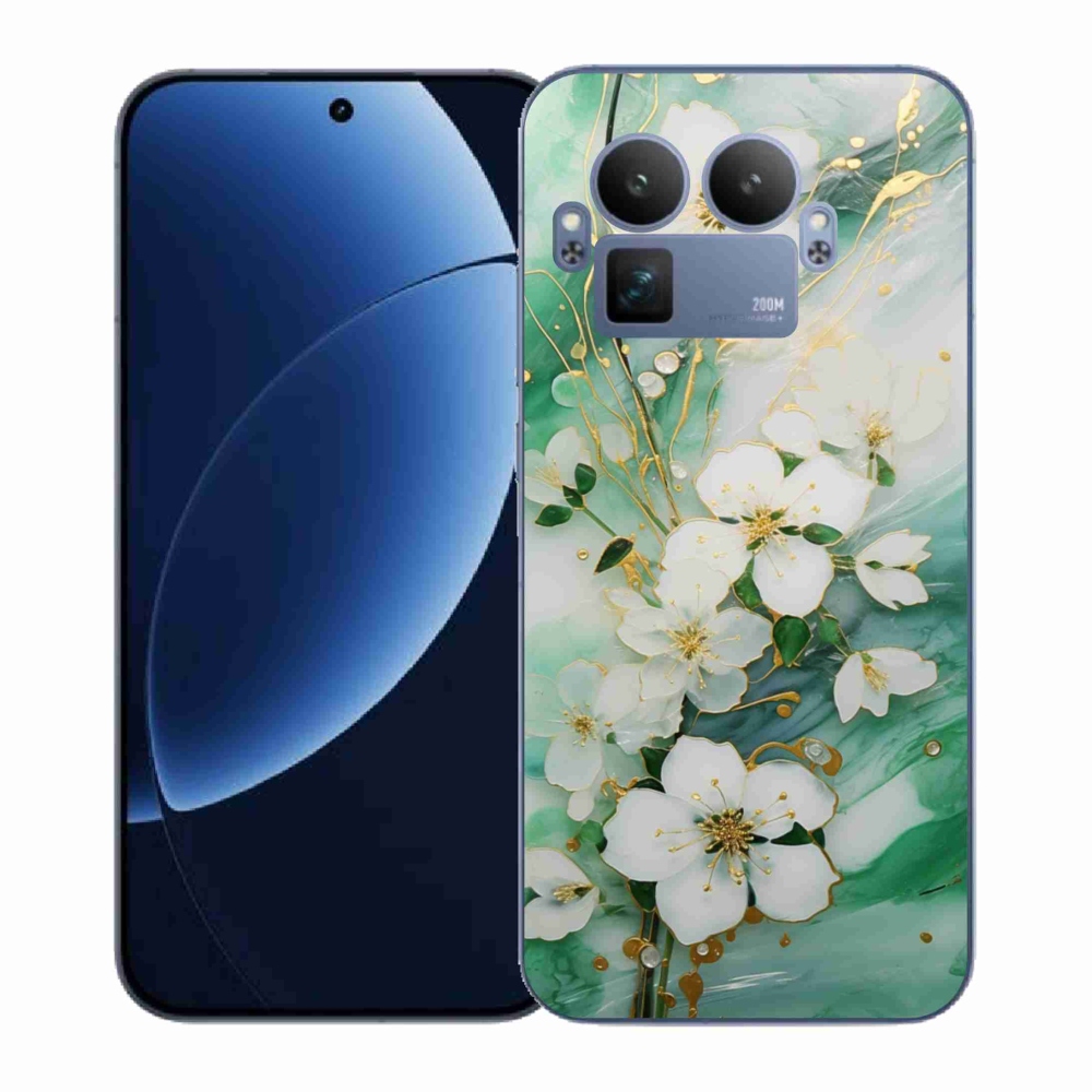 Gelový kryt mmCase na Realme GT 8 Pro - něžné květy