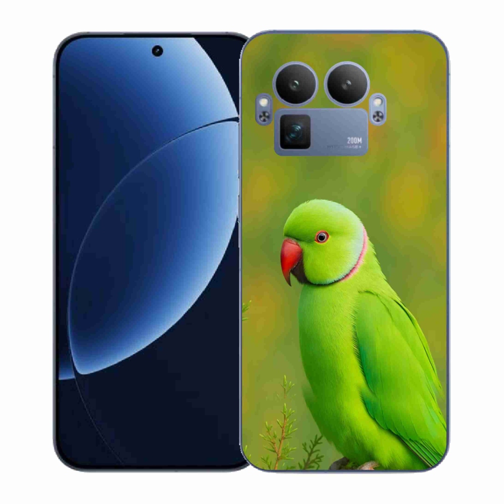 Gelový kryt mmCase na Realme GT 8 Pro - papoušek alexandr 2