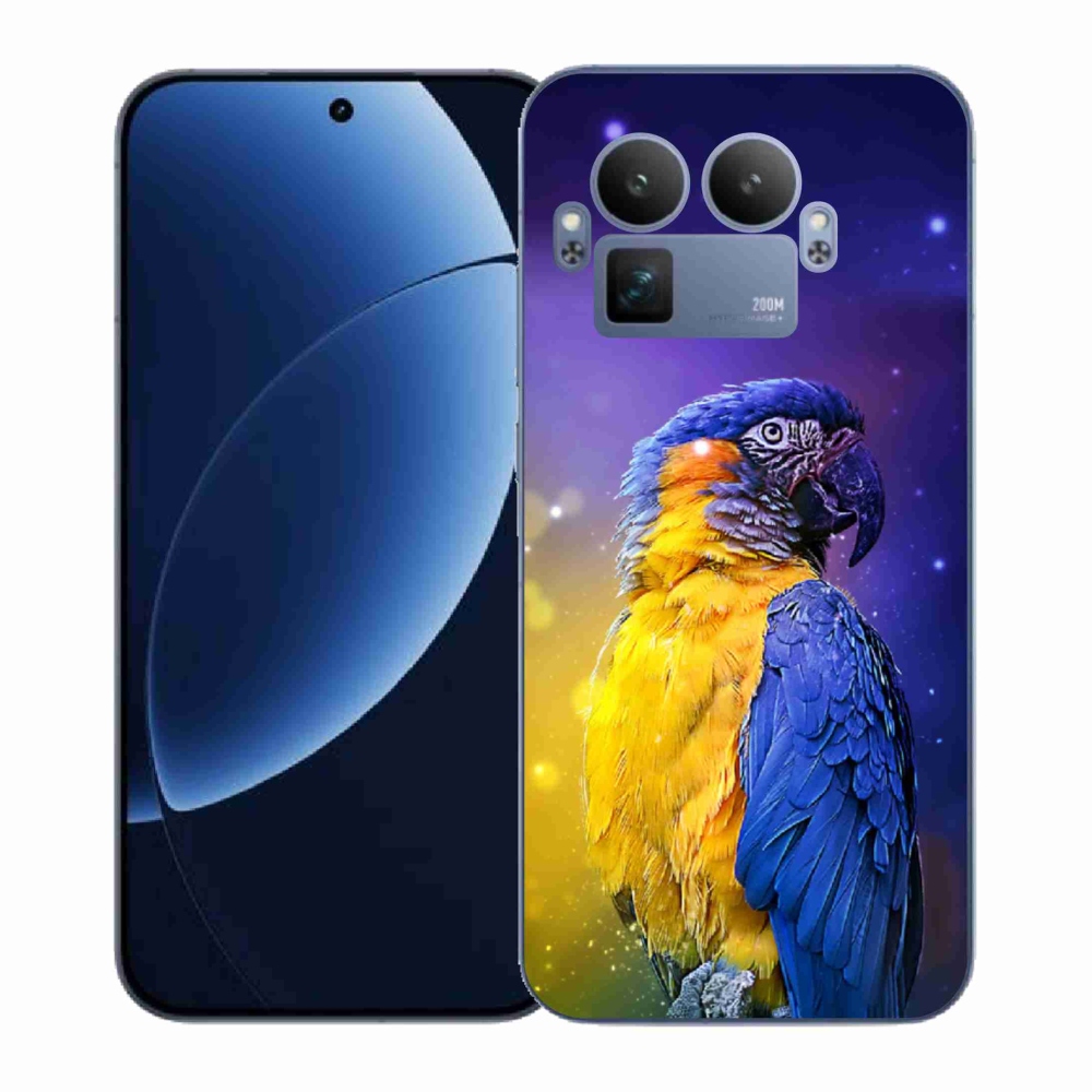 Gelový kryt mmCase na Realme GT 8 Pro - papoušek ara 1