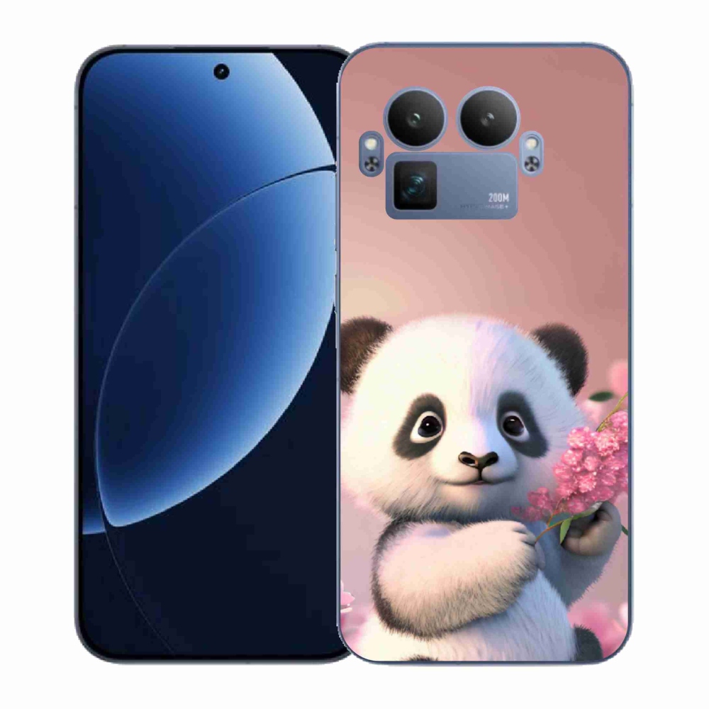Gelový kryt mmCase na Realme GT 8 Pro - roztomilá panda