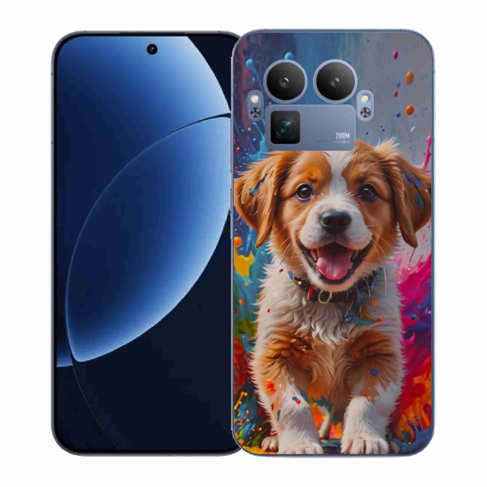 Gelový kryt mmCase na Realme GT 8 Pro - roztomilé štěně 3