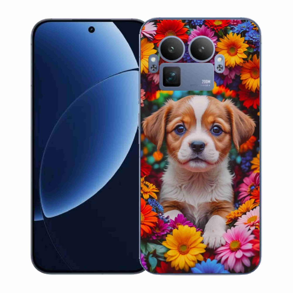Gelový kryt mmCase na Realme GT 8 Pro - roztomilé štěně
