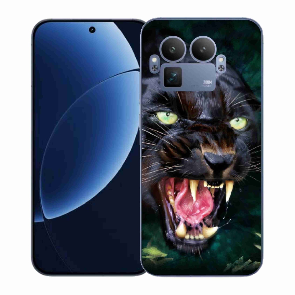 Gelový kryt mmCase na Realme GT 8 Pro - rozzuřený černý panter