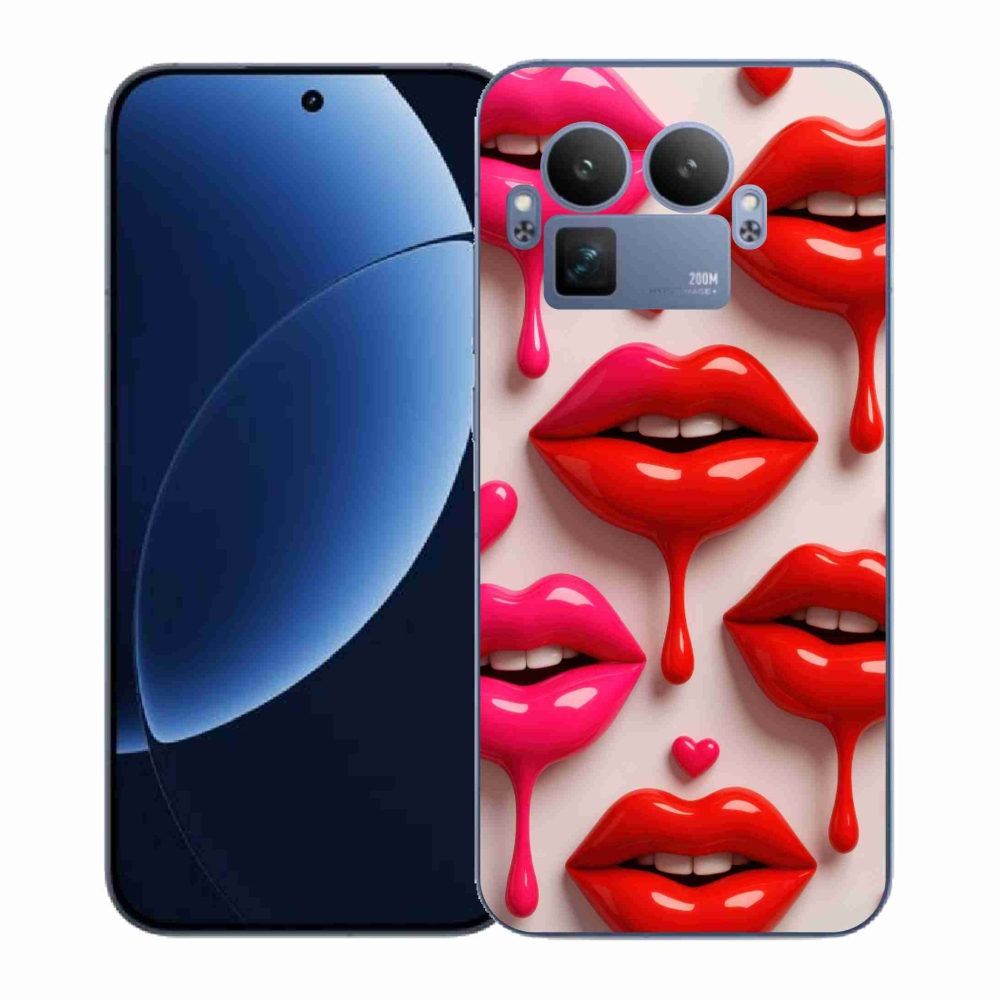 Gelový kryt mmCase na Realme GT 8 Pro - rty 2