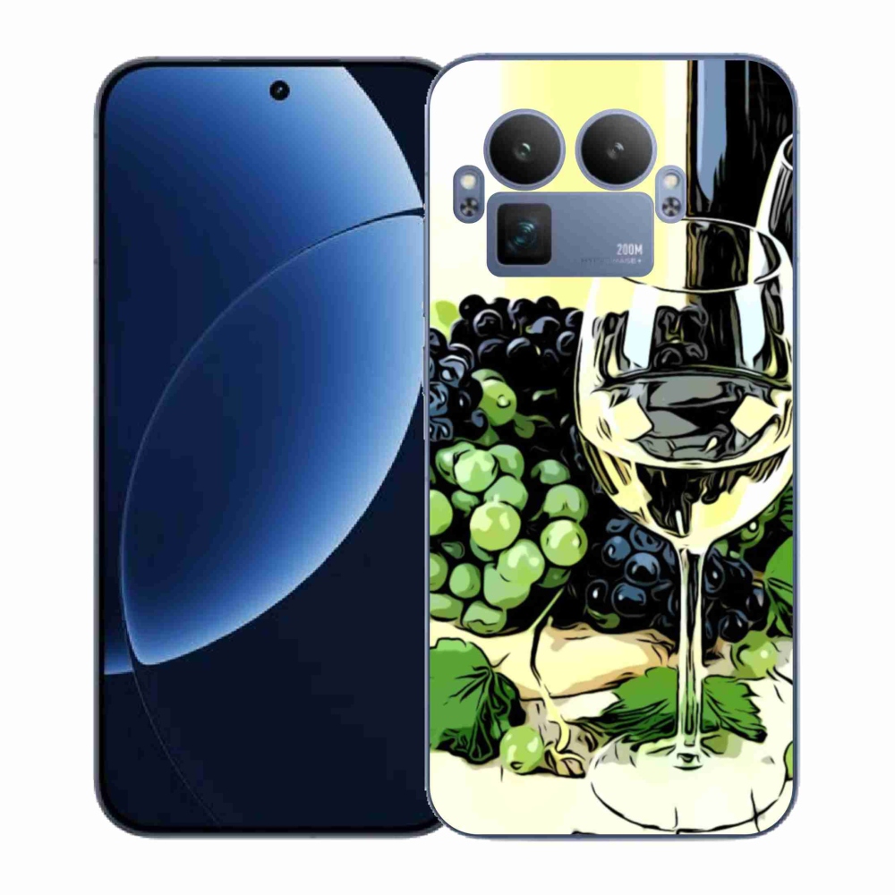 Gelový kryt mmCase na Realme GT 8 Pro - sklenka vína