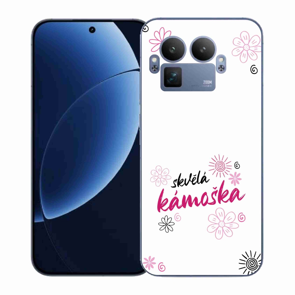 Gelový kryt mmCase na Realme GT 8 Pro - skvělá kámoška bílé pozadí