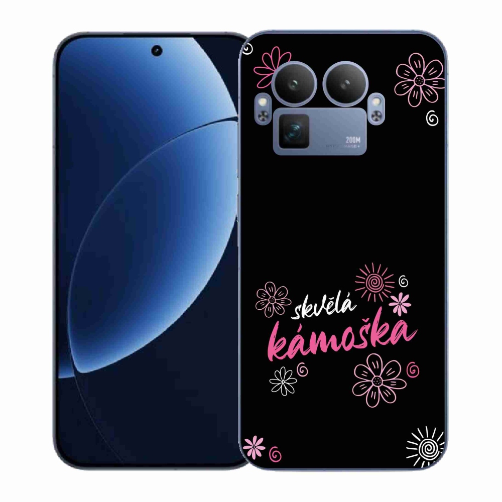 Gelový kryt mmCase na Realme GT 8 Pro - skvělá kámoška černé pozadí