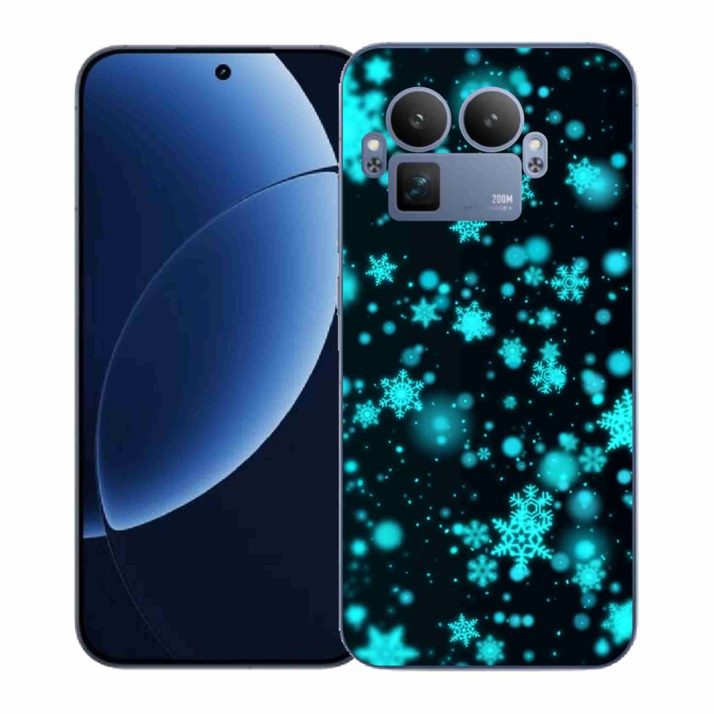 Gelový kryt mmCase na Realme GT 8 Pro - sněhové vločky 1