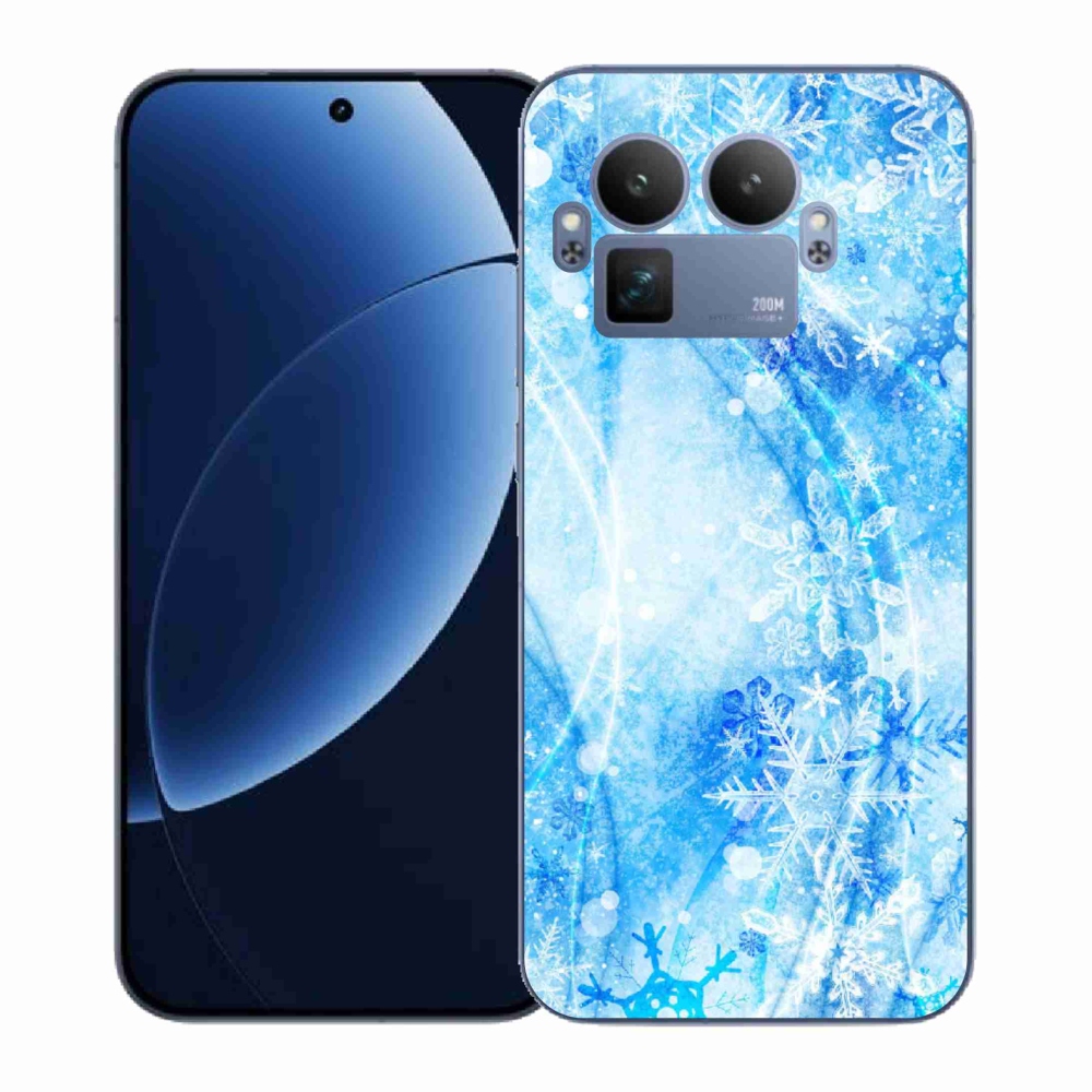 Gelový kryt mmCase na Realme GT 8 Pro - sněhové vločky