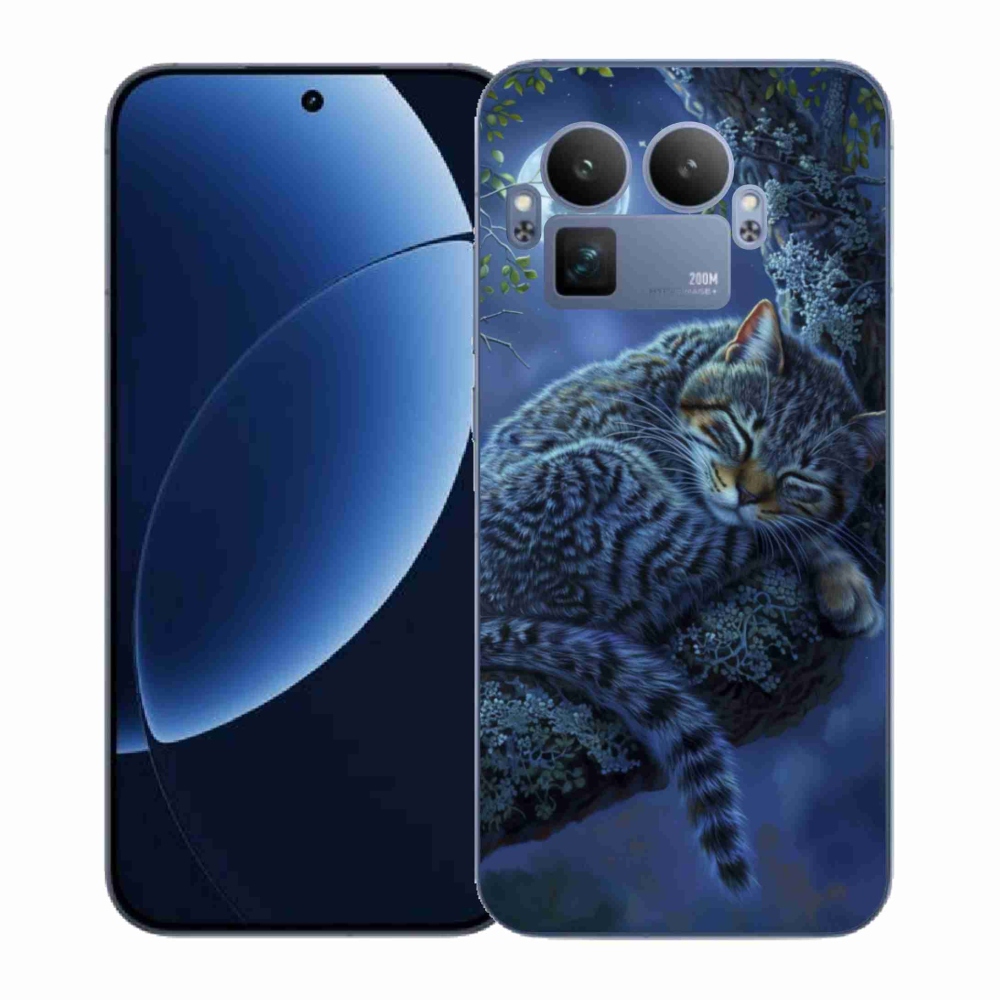 Gelový kryt mmCase na Realme GT 8 Pro - spící kočka