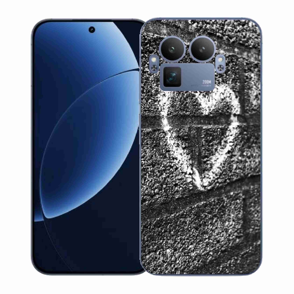 Gelový kryt mmCase na Realme GT 8 Pro - srdce na zdi