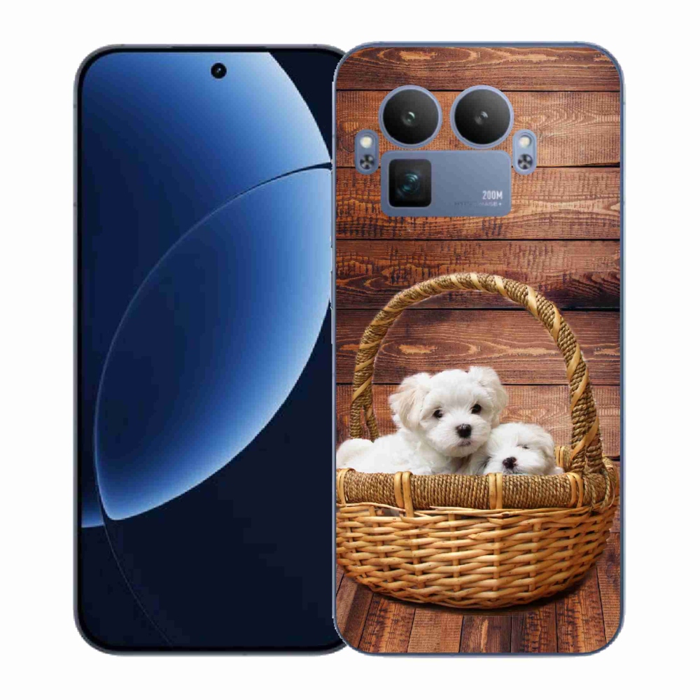 Gelový kryt mmCase na Realme GT 8 Pro - štěňátka