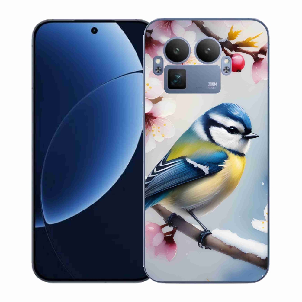 Gelový kryt mmCase na Realme GT 8 Pro - sýkorka