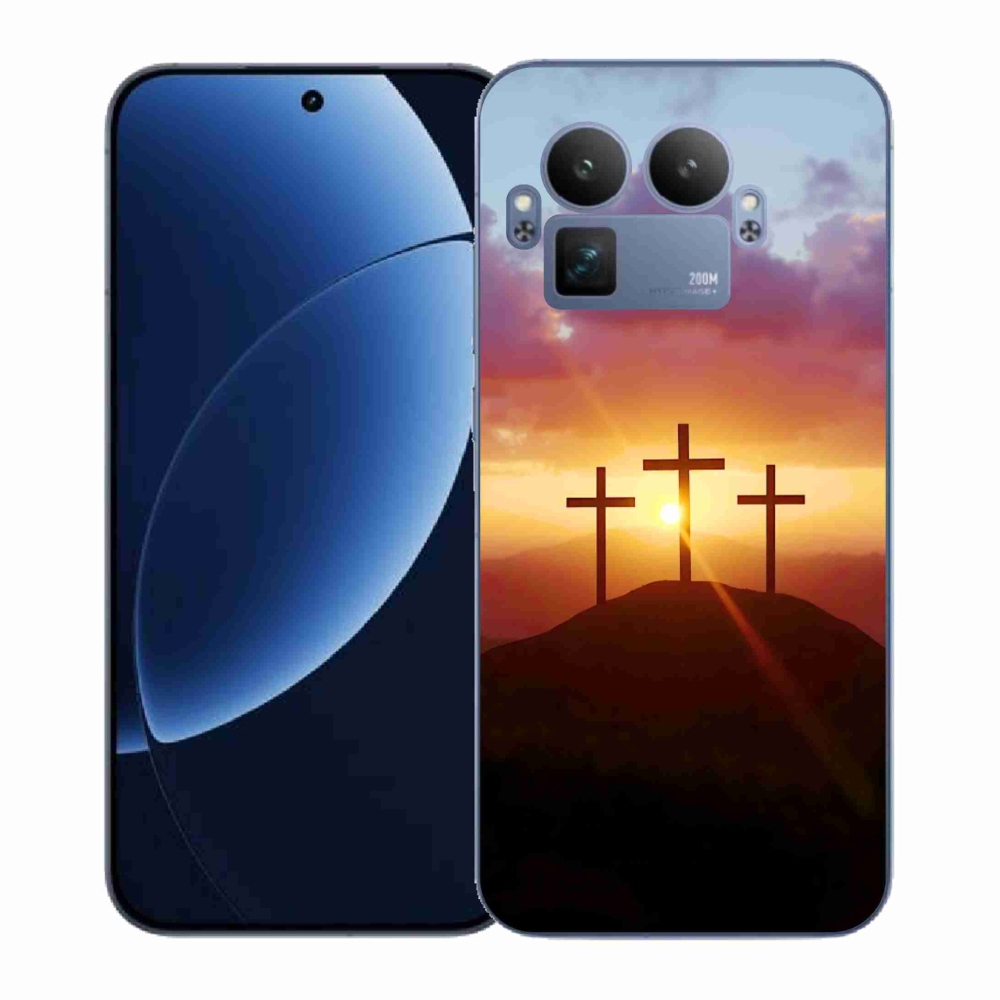 Gelový kryt mmCase na Realme GT 8 Pro - tři kříže