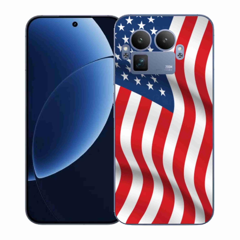 Gelový kryt mmCase na Realme GT 8 Pro - USA vlajka