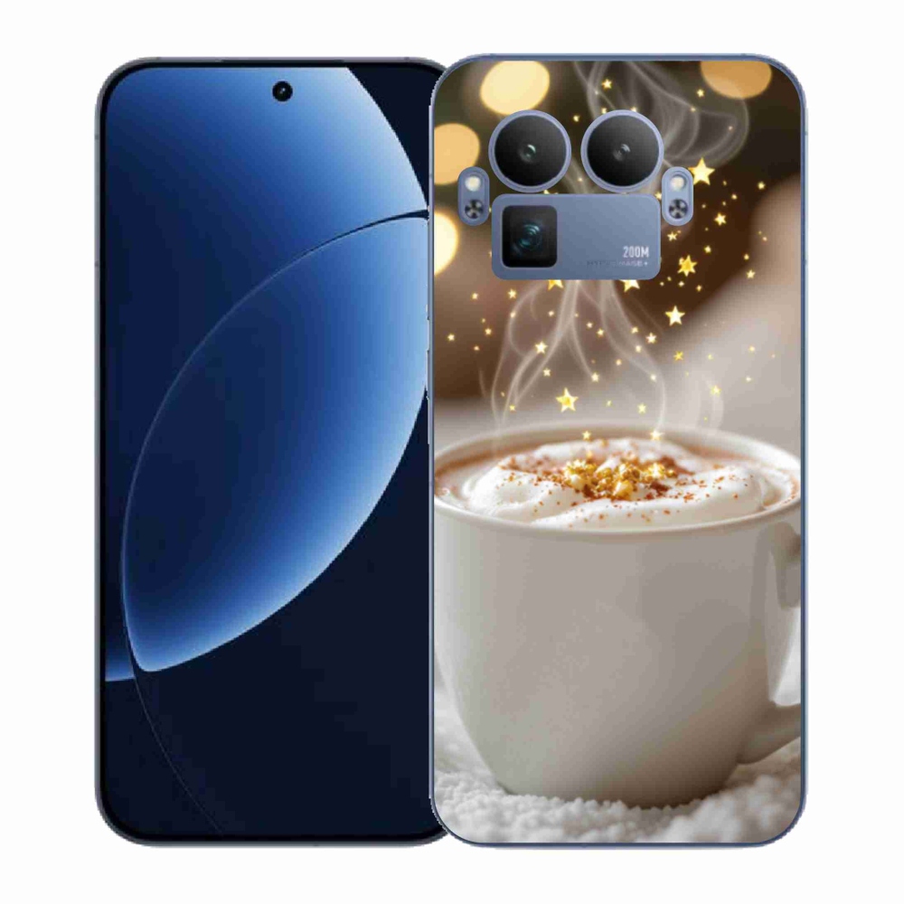 Gelový kryt mmCase na Realme GT 8 Pro - vánoční horký nápoj