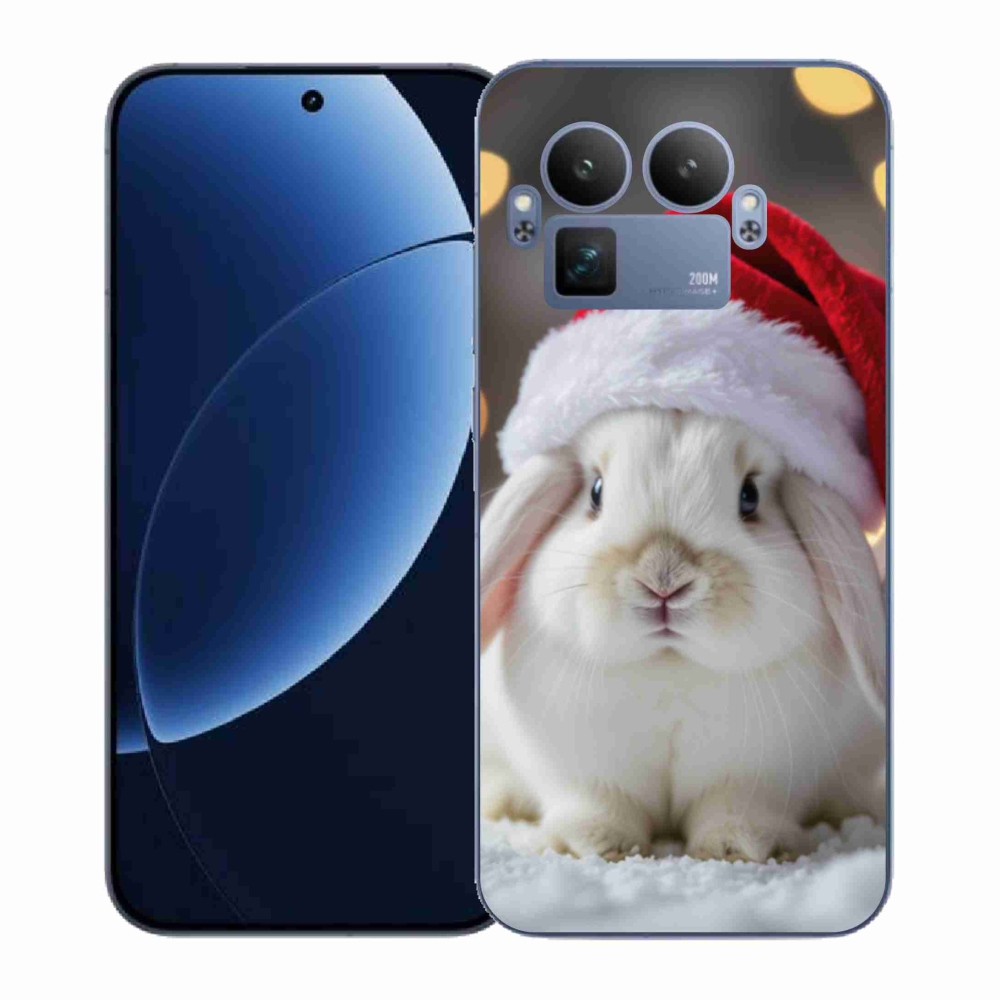 Gelový kryt mmCase na Realme GT 8 Pro - vánoční králík